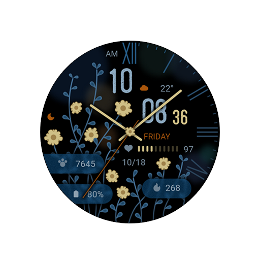 Yellow Flower For Wear OS Logo