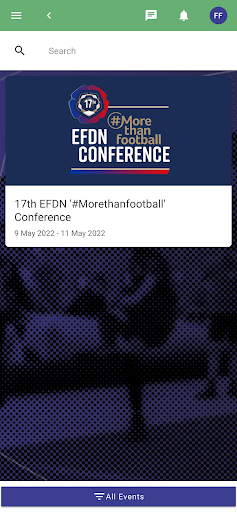 EFDN Events Screen 2