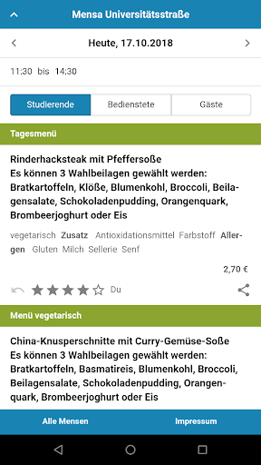 Mensa Bielefeld Screen 2