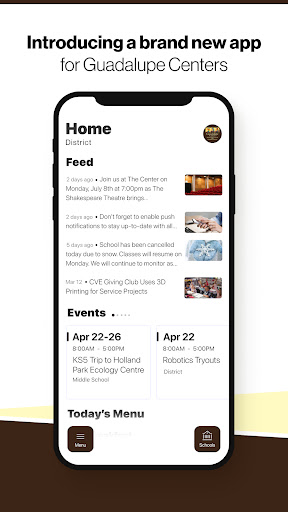Android application Guadalupe Centers Schools screenshort