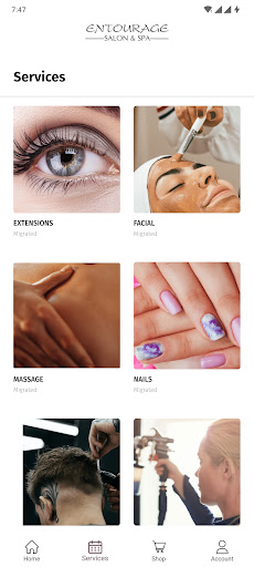 Entourage Salon and Spa Screen 2