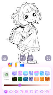 Cute Anime Coloring Game screenshot 4