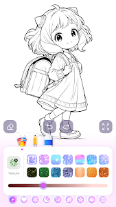 Cute Anime Coloring Game poster 4