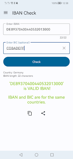 IBAN Check IBAN Validation 1