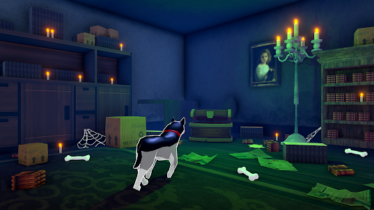 Dogs Horror in Haunted Mansion