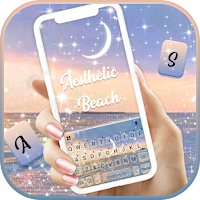 Aesthetic Beach Keyboard Background