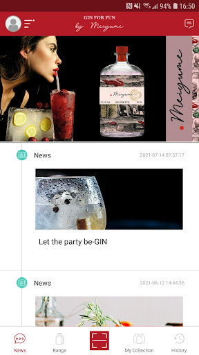 Android application Gin For Fun screenshort