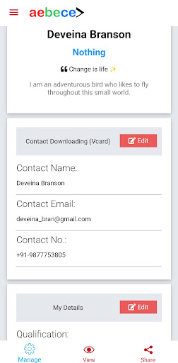 Aebece - Business Card Creator Screenshot 2 - AppWisp.com