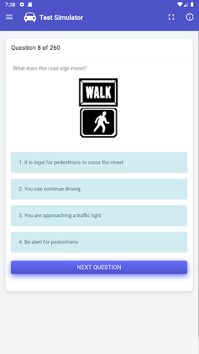 Kentucky DMV Permit Test Screen 2