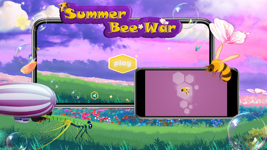 Summer Bee Wars - Fun game