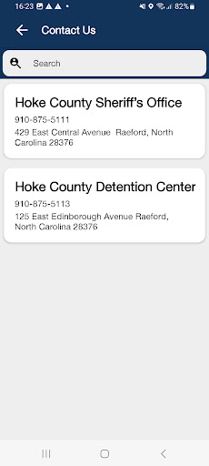 Hoke County Sheriffs Office Screen 2