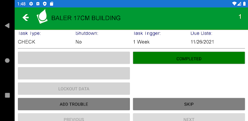 Android application LUBE-IT Mobile Routes screenshort