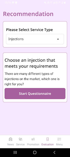 Treatment Recommendation Screen 3