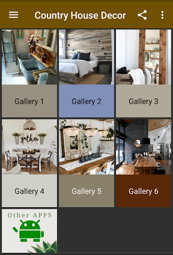 Android application Country House Décor screenshort