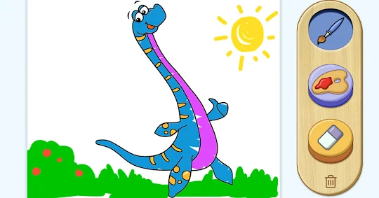 Coloring games 4 kids-Dino Fun