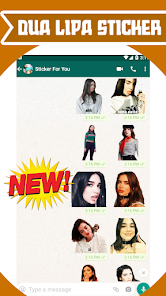 Imágen 2 Dua Lipa Stickers for Whatsapp android