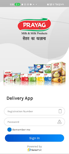 Android application Prayag Delivery screenshort