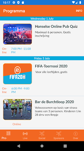 Android application Honselse Feestweek screenshort