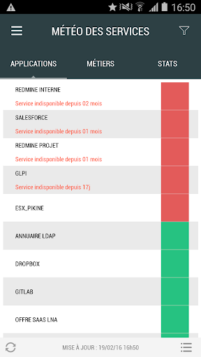 Android application E-Control screenshort