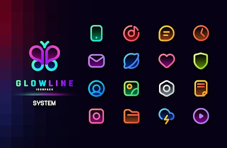 GlowLine Icon Pack v2.2 [Patched]