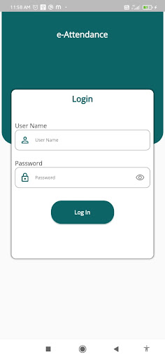 Android application e_Attendance screenshort