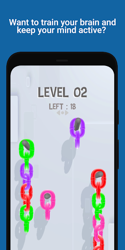 Android application Sort Chain Color Link Puzzle screenshort