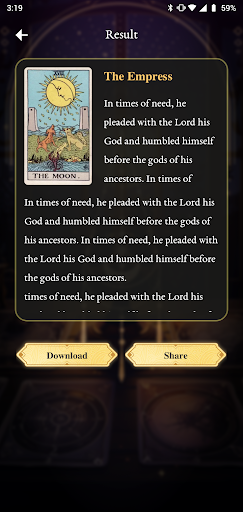 Occult Tarot Screen 3