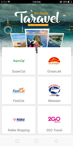 Android application Taravel screenshort