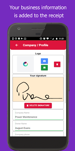 Invoice PDF: Invoice Maker Screen 3