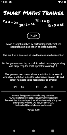 Smart Maths Trainer - Screenshot 1