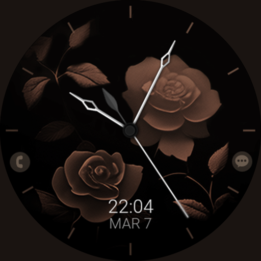 Rose Gold Flowers 2 watch face logo