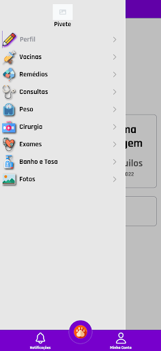 Android application Meu Pet screenshort