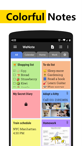 WeNote - Notes, To-do lists, Reminders & Calendar 5.87 APK + Мод (Unlimited money) за Android