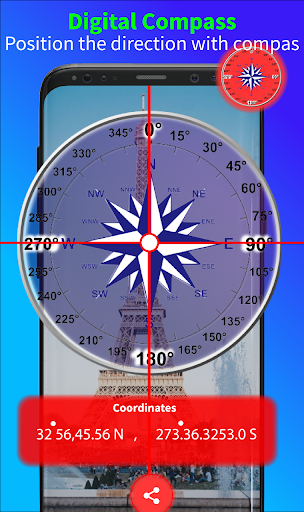Super Real Digital GPS Compass Screen 2