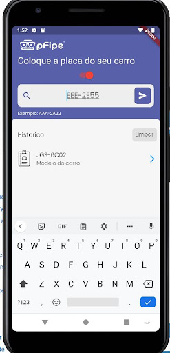 Android application pFipe screenshort