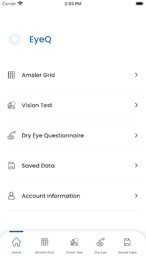 Android application EyeQ screenshort