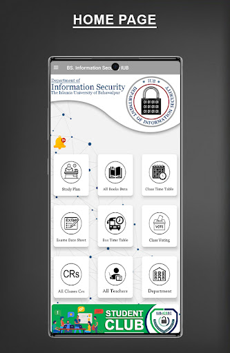 Android application Bs Cyber Security IUB screenshort