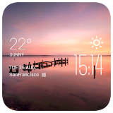 Wyong weather widget/clock icon