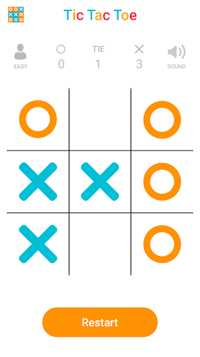 Colorful Tic Tac Toe Screen 3