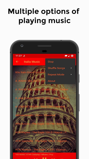 Italy Music Radio Screen 2