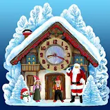 Christmas House Clock widget icon