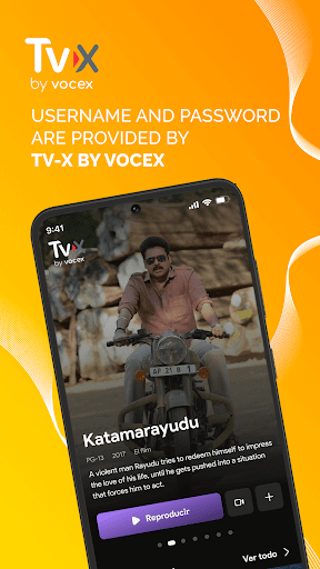 Android application TV-X by Vocex screenshort