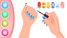 Glitter Nail Coloring Gameのおすすめ画像4