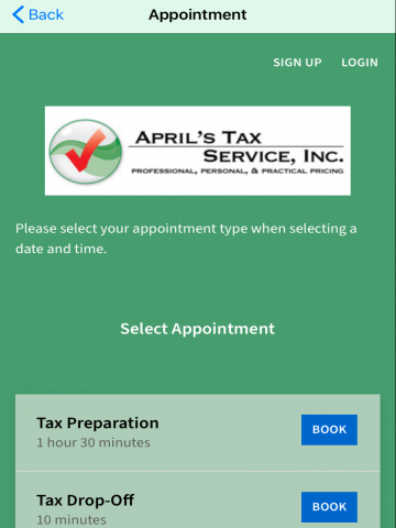 Aprils Tax Service Inc Screen 2