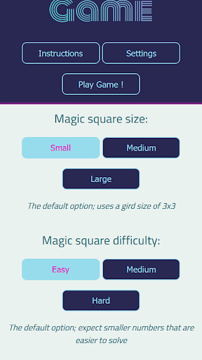 Magic Square Screen 2