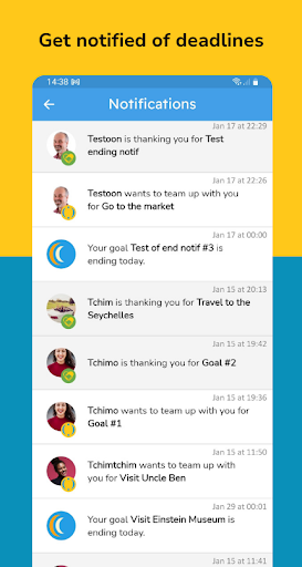 Chimmer Goal Setting Screen 3
