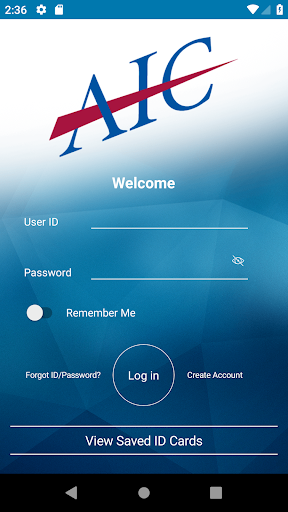 Android application AIC Mobile screenshort