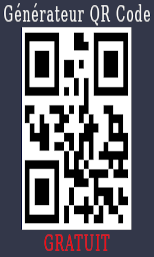 Android application Générateur QR Code screenshort