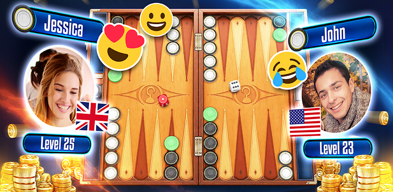 Backgammon Legends - online with chat