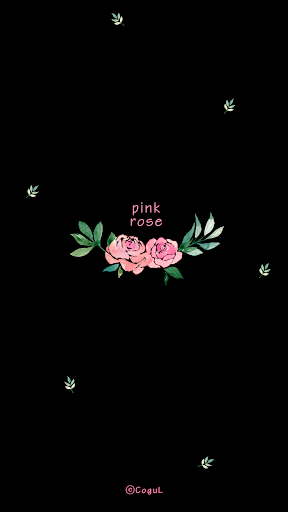 Android application 카카오톡 테마 - 핑크색 장미 screenshort